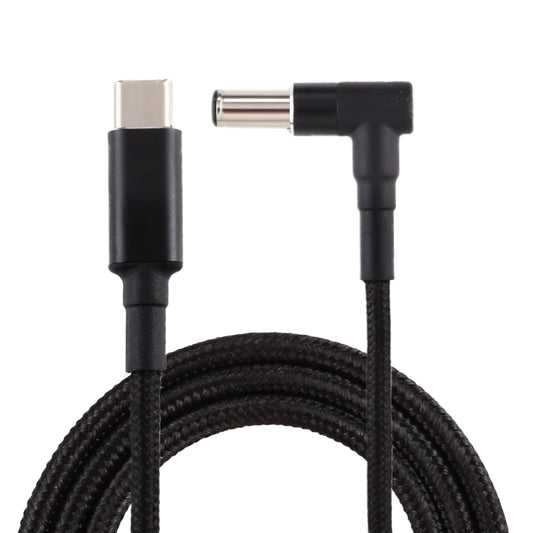 PD 100W 6.0 x 1.4mm Elbow to USB-C / Type-C Nylon Weave Power Charge Cable, Cable Length: 1.7m - For Sony by PMC Jewellery | Online Shopping South Africa | PMC Jewellery | Buy Now Pay Later Mobicred