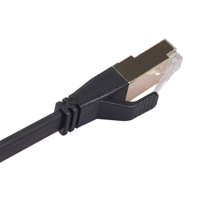 CAT8-2 Double Shielded CAT8 Flat Network LAN Cable, Length: 1m - Lan Cable and Tools by PMC Jewellery | Online Shopping South Africa | PMC Jewellery