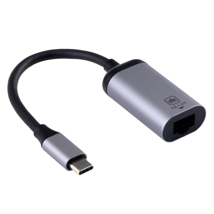 Type-C / USB-C Male to Gigabit RJ45 Female Adapter Converter - Cable & Adapters by PMC Jewellery | Online Shopping South Africa | PMC Jewellery | Buy Now Pay Later Mobicred