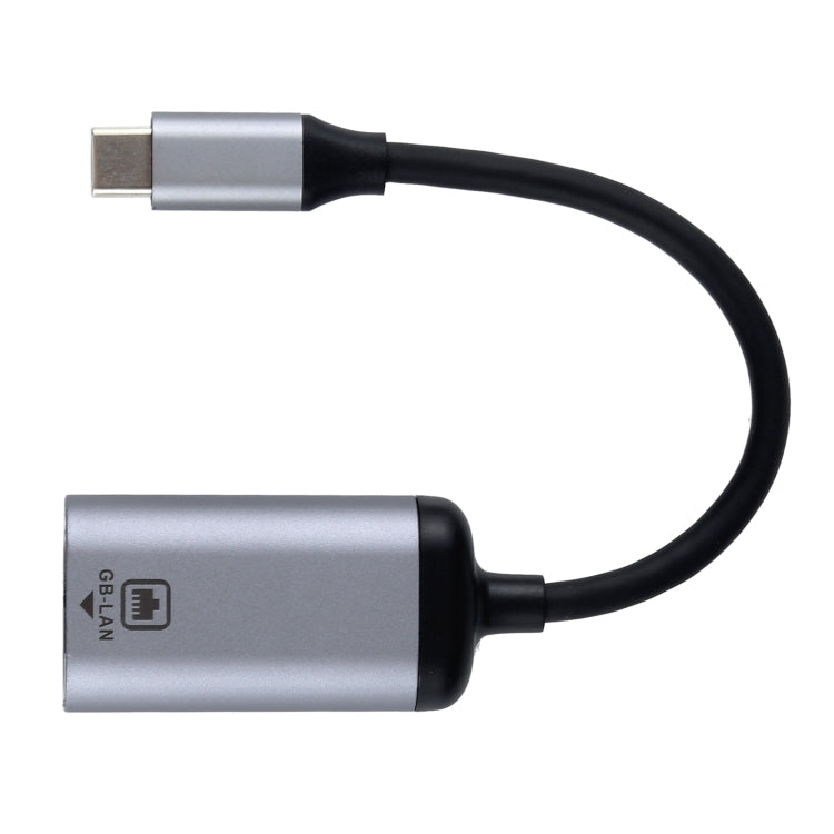 Type-C / USB-C Male to Gigabit RJ45 Female Adapter Converter - Cable & Adapters by PMC Jewellery | Online Shopping South Africa | PMC Jewellery | Buy Now Pay Later Mobicred