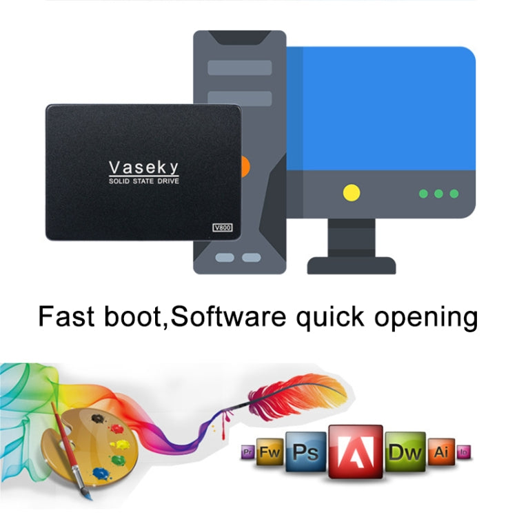 Vaseky V800 240GB 2.5 inch SATA3 6GB/s Ultra-Slim 7mm Solid State Drive SSD Hard Disk Drive for Desktop, Notebook - free shipping - PMC Jewellery - Order now!