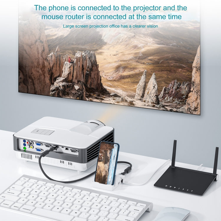 THT-020-1 Multi-functional HD Display Screen Converter with Network Card Function & Charging Base - free shipping - PMC TechLife - Order now!