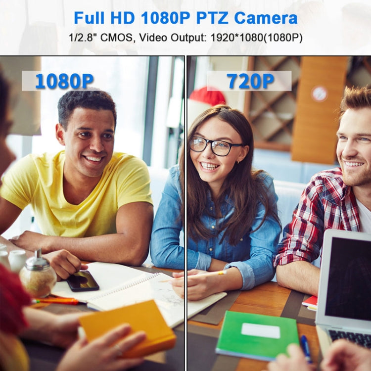 YANS YS-H110UH USB HD 1080P 10X Zoom Wide-Angle Video Conference Camera with Remote Control(Silver) - free shipping - PMc TechLife - Order now!