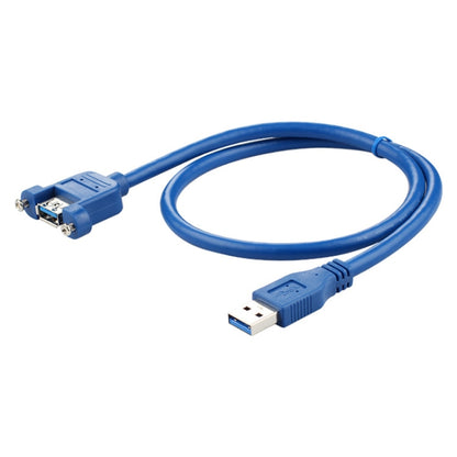 USB 3.0 Male to Female Extension Cable with Screw Nut, Cable Length: 5m - USB 3.0 by PMC Jewellery | Online Shopping South Africa | PMC Jewellery | Buy Now Pay Later Mobicred