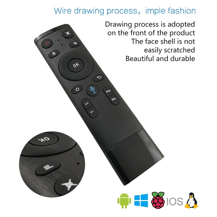 Q5 Voice Foreign Version USB 2.4G Wireless Voice Flying Mouse Remote Control, Support Set-Top Box / Computer - MINI PC Accessories & Gadgets by PMC Jewellery | Online Shopping South Africa | PMC Jewellery | Buy Now Pay Later Mobicred