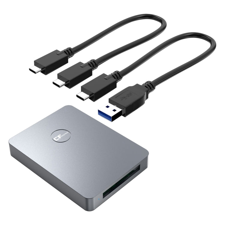 Rocketek CR316 USB3.1 Gen2 CFexpress Type B Card Reader(Silver Grey) -  by ROCKETEK | Online Shopping South Africa | PMC Jewellery | Buy Now Pay Later Mobicred