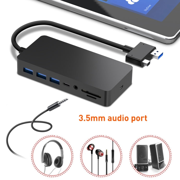 Rocketek SH701 11 in 1 100M RJ45 / USB 3.0 HUB Adapter for Surface Pro 5 / 6 - free shipping - PMC Jewellery - Order now!