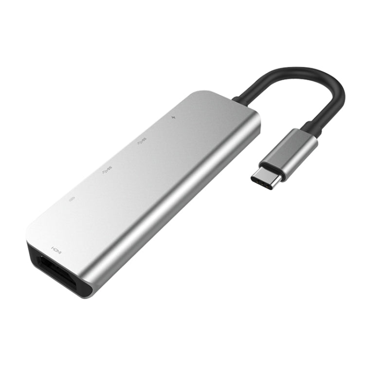 5 in 1 HDMI + USB x 2 + PD x 2 to USB-C / Type-C HUB Adapter - free shipping - PMC Jewellery - Order now!