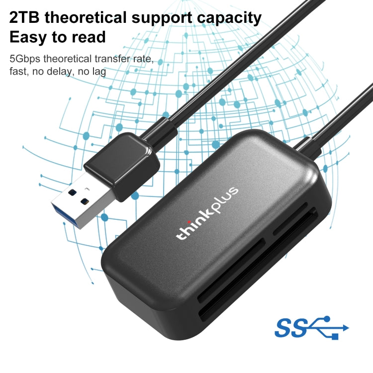 Lenovo thinkplus TC102 USB 3 in 1 Multi-function Card Reader -  by Lenovo | Online Shopping South Africa | PMC Jewellery | Buy Now Pay Later Mobicred