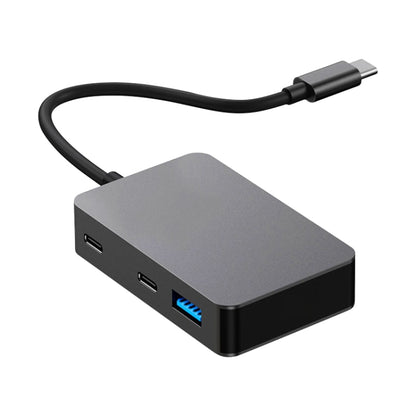 BYL-2316 5 in 1 USB-C / Type-C to USB3.0 & Type-C Multifunctional Docking Station HUB Adapter (Dark Grey) - USB HUB by PMC Jewellery | Online Shopping South Africa | PMC Jewellery | Buy Now Pay Later Mobicred