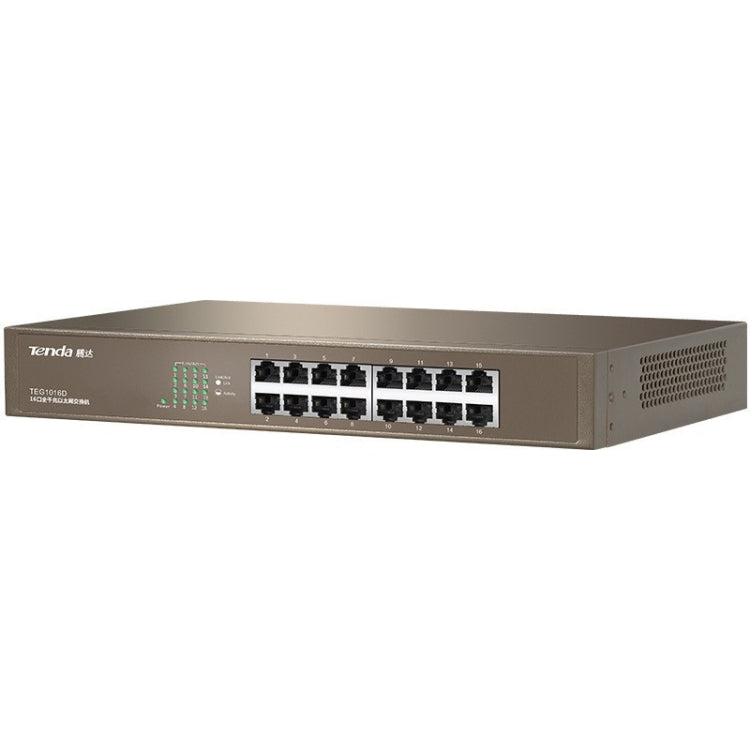 Tenda TEG1016D Desktop v6.0 16-Port Gigabit Ethernet Switch 6KV Lightning Protect - Switch by Tenda | Online Shopping South Africa | PMC Jewellery | Buy Now Pay Later Mobicred