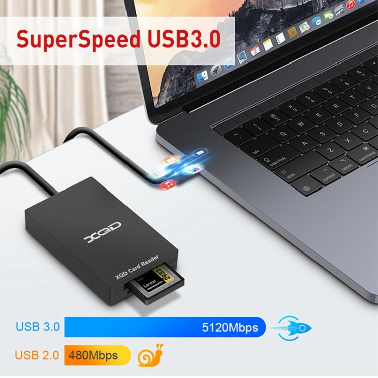 Rocketek CR312-A USB3.0 SD / XQD 2 in 1 Card Reader - free shipping - PMC Jewellery - Order now!