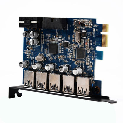 ORICO PVU3-5O2I USB3.0 * 5 + 20Pin Slot * 1 PCI Express Card for Desktop, 5Gbps Superspeed Data Transmission(Black) - Add-on Cards by ORICO | Online Shopping South Africa | PMC Jewellery | Buy Now Pay Later Mobicred