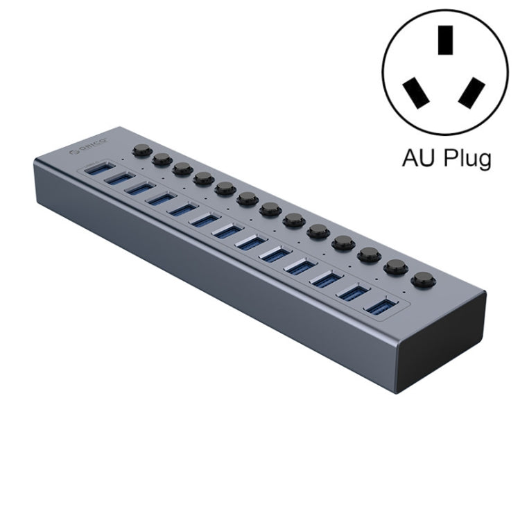 ORICO BT2U3-13AB-GY-BP Multi-Ports Individual Switches HUB, AU Plug - USB 3.0 HUB by ORICO | Online Shopping South Africa | PMC Jewellery | Buy Now Pay Later Mobicred