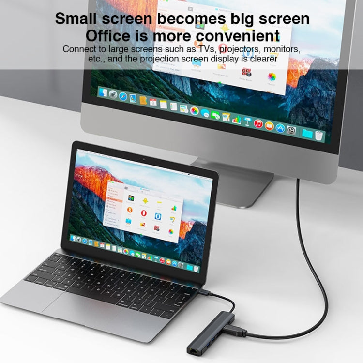 BYL-2303 7 in 1 USB-C / Type-C to USB Multifunctional Docking Station HUB Adapter - USB HUB by PMC Jewellery | Online Shopping South Africa | PMC Jewellery | Buy Now Pay Later Mobicred