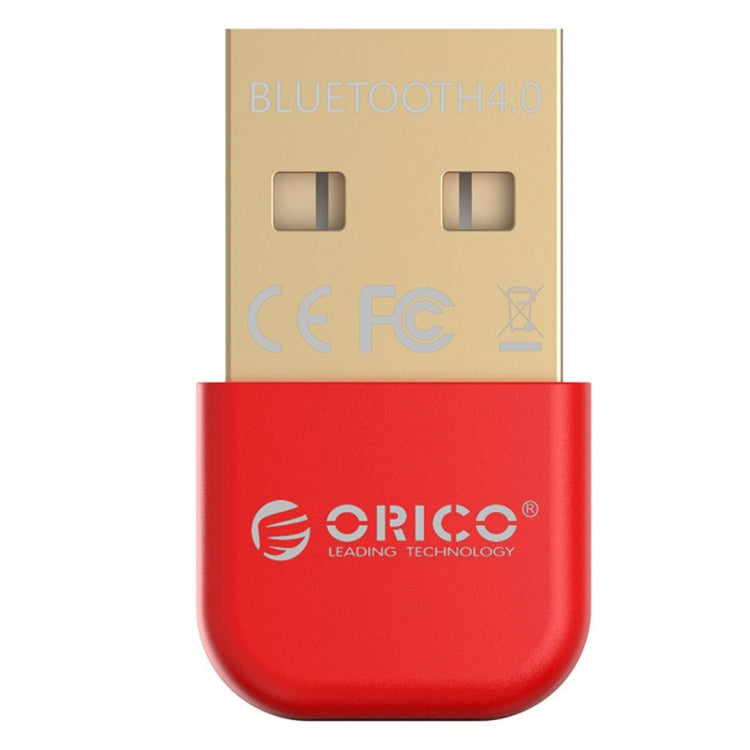 ORICO BTA-403 3Mbps Transfer Speed USB Bluetooth 4.0 Adapter(Red) - Bluetooth Dongle by ORICO | Online Shopping South Africa | PMC TechLife | Buy Now Pay Later Mobicred