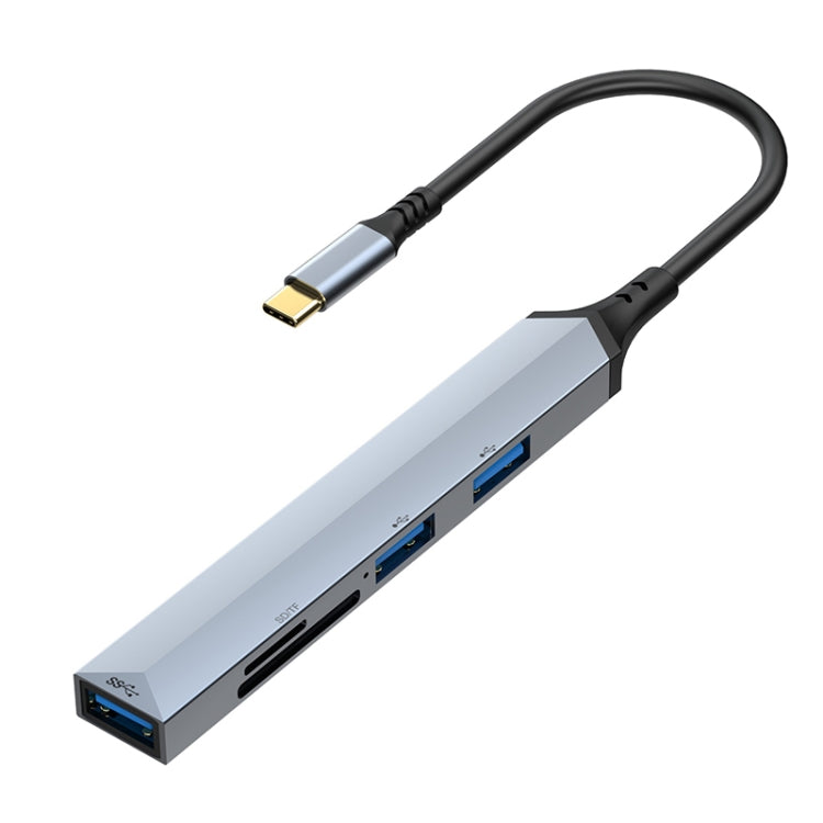 V253 5 in 1 USB-C/Type-C to USB Multifunctional Docking Station HUB Adapter - USB HUB by PMC TechLife | Online Shopping South Africa | PMC TechLife | Buy Now Pay Later Mobicred
