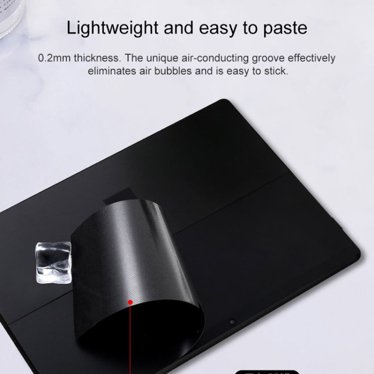 Tablet PC Shell Protective Back Film Sticker for Microsoft Surface Pro X (Black) - Screen & Keyboard Cover by PMC TechLife | Online Shopping South Africa | PMC TechLife | Buy Now Pay Later Mobicred