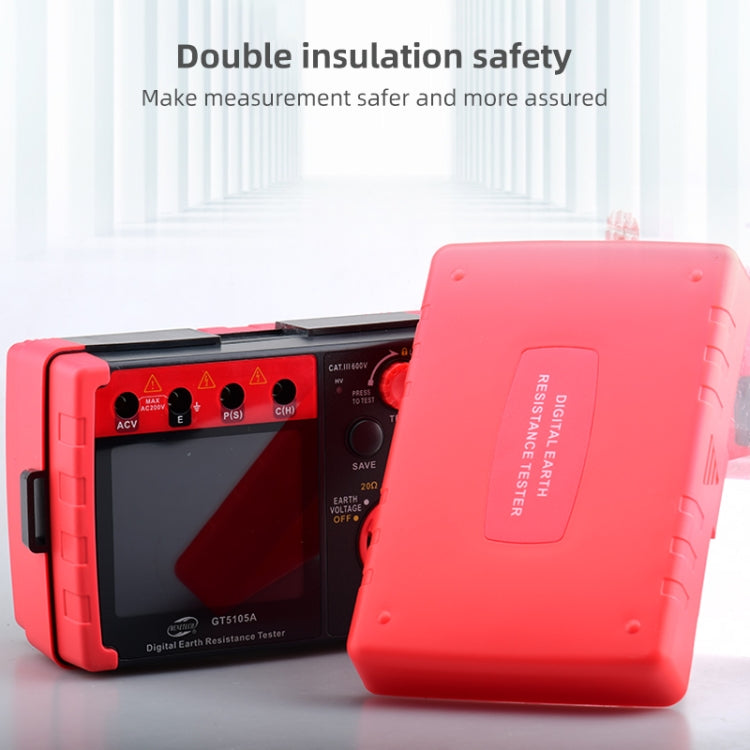 BENETECH GT5105A Professional LCD Digital Resistance Tester Meter Megger Earth Ground Resistance Voltage Tester - free shipping - PMC Jewellery - Order now!