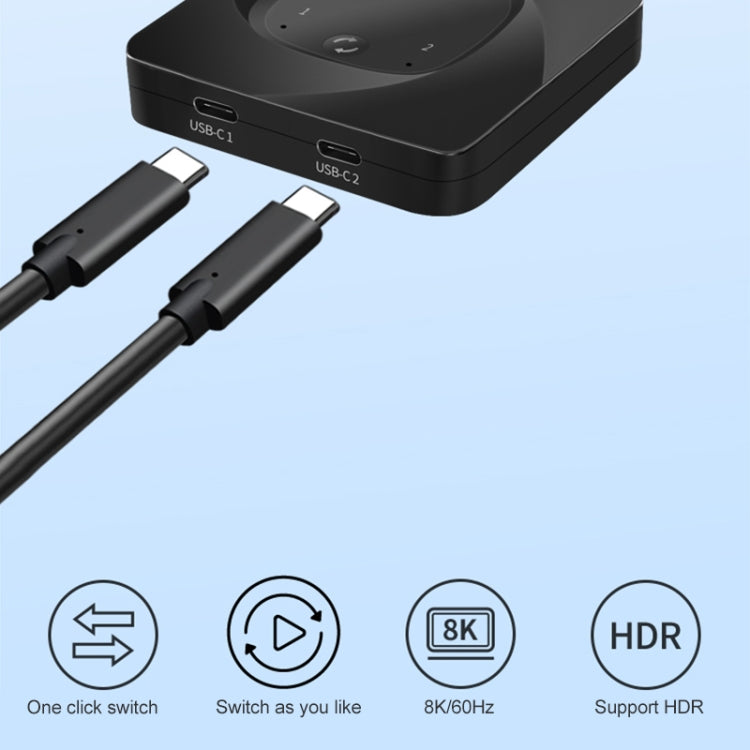 C-HD019 USB-C / Type-C Full-featured Bidirectional Switch Supports 8K HD Display - USB HUB by PMC Jewellery | Online Shopping South Africa | PMC Jewellery | Buy Now Pay Later Mobicred