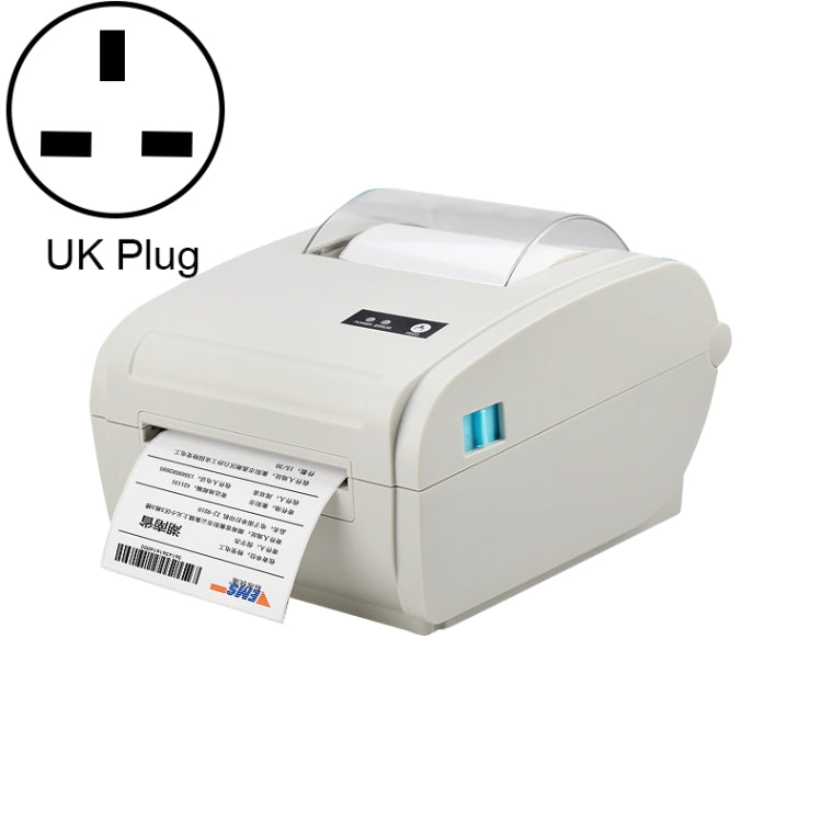 POS-9210 110mm USB POS Receipt Thermal Printer Express Delivery Barcode Label Printer, UK Plug(White) - Printer by PMC Jewellery | Online Shopping South Africa | PMC Jewellery | Buy Now Pay Later Mobicred