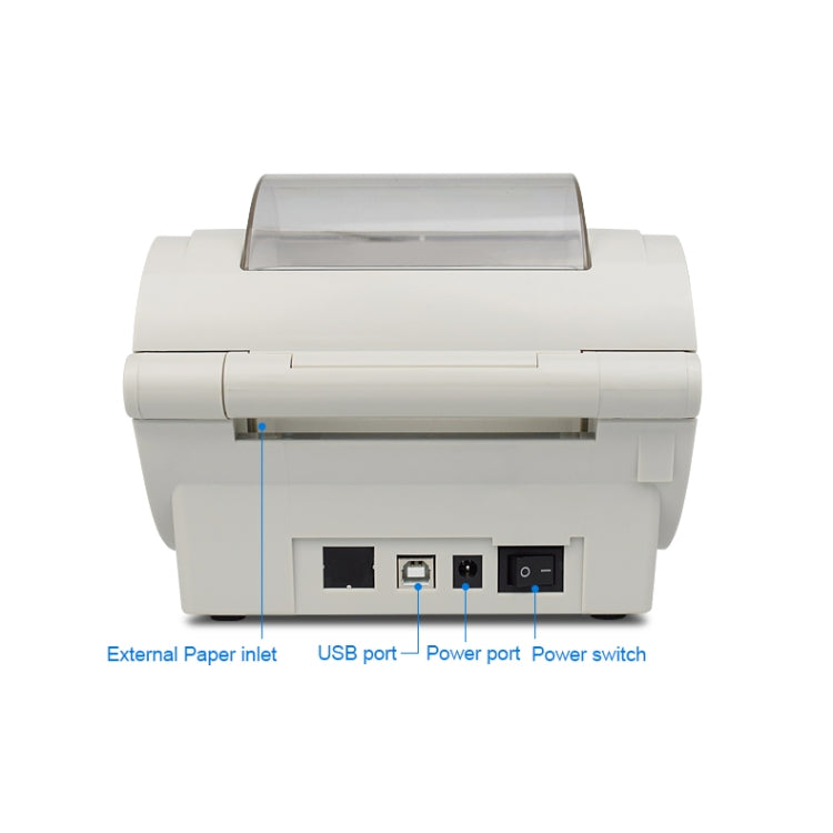POS-9210 110mm USB +  Bluetooth POS Receipt Thermal Printer Express Delivery Barcode Label Printer, EU Plug(White) - Receipt Printers by PMC Jewellery | Online Shopping South Africa | PMC Jewellery | Buy Now Pay Later Mobicred