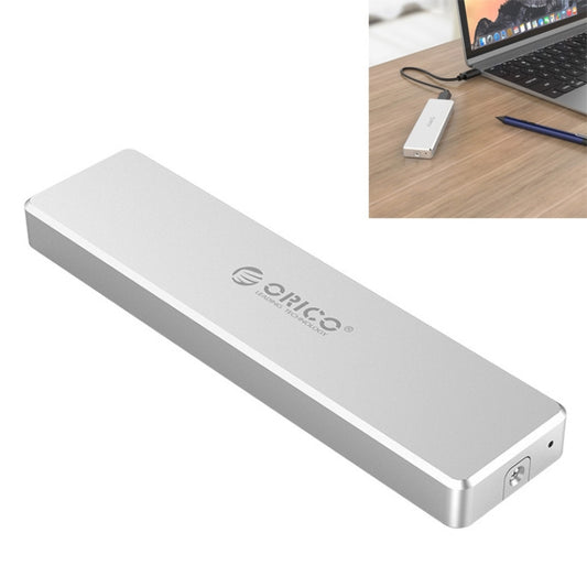 ORICO PCM2-C3 M.2 M-Key to USB 3.1 Gen2 USB-C / Type-C Push-top Solid State Drive Enclosure, The Maximum Support Capacity: 2TB(Silver) - HDD Enclosure by ORICO | Online Shopping South Africa | PMC Jewellery | Buy Now Pay Later Mobicred