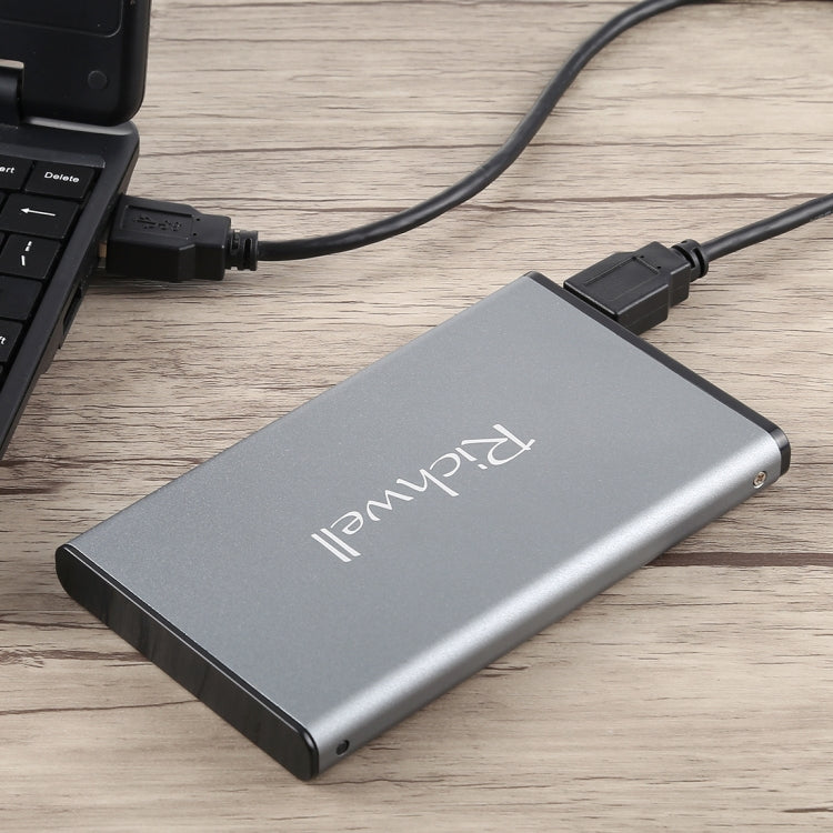 Richwell SATA R2-SATA-2TB 2TB 2.5 inch USB3.0 Super Speed Interface Mobile Hard Disk Drive(Grey) - free shipping - PMC Jewellery - Order now!