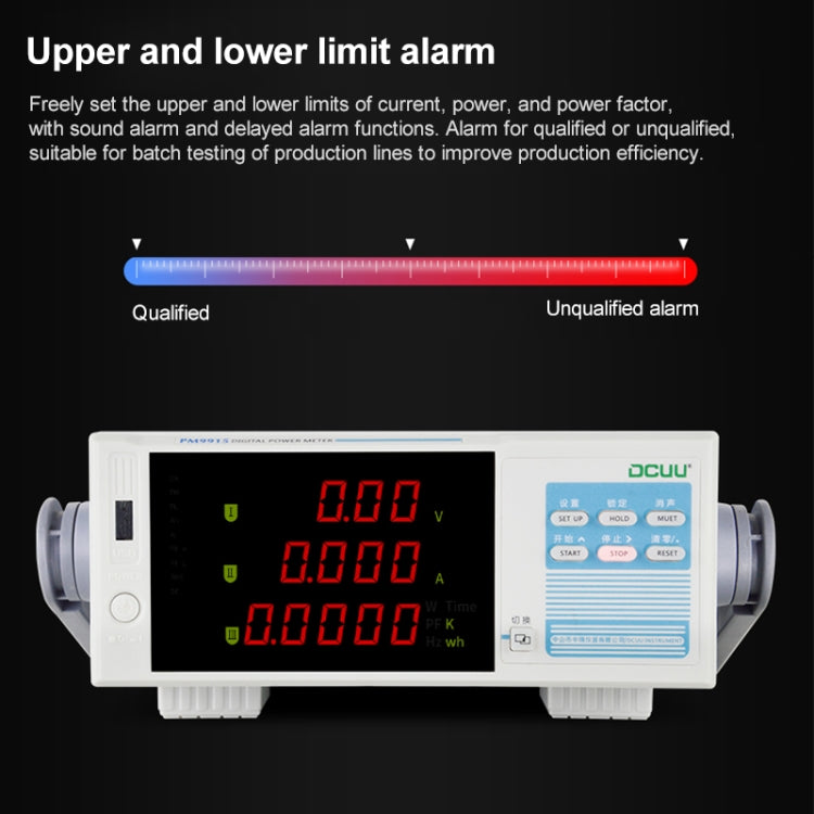 DCUU PM9915 Intelligent Electrical Parameters Measuring Instrument (EU Plug) - Current & Voltage Tester by PMC TechLife | Online Shopping South Africa | PMC TechLife | Buy Now Pay Later Mobicred
