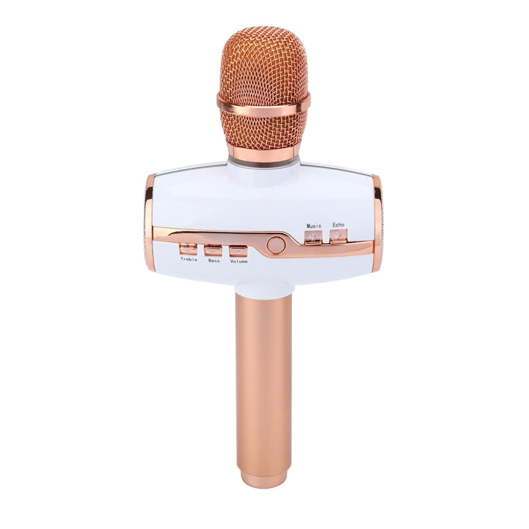 H9 High Sound Quality Handheld KTV Karaoke Recording Colorful RGB Neon Lights Bluetooth Wireless Condenser Microphone, For Notebook, PC, Speaker, Headphone, iPad, iPhone, Galaxy, Huawei, Xiaomi, LG, HTC and Other Smart Phones(Rose Gold) - Microphone by PMC Jewellery | Online Shopping South Africa | PMC Jewellery | Buy Now Pay Later Mobicred