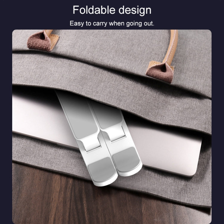 Laptop Stand Desktop Raise Bracket Cooling Base Lifting Holder Foldable (White) - free shipping - PMC TechLife - Order now!