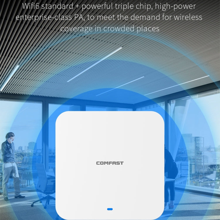 COMFAST CF-E395AX 3000Mbps WiFi6 2.4G & 5.8GHz Dual Band Indoor Wireless Ceiling AP - Wireless Routers by COMFAST | Online Shopping South Africa | PMC Jewellery | Buy Now Pay Later Mobicred