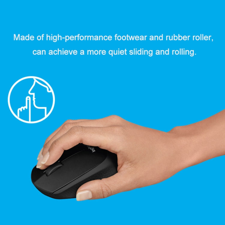 Logitech M330 Wireless Optical Mute Mouse with Micro USB Receiver (White) - free shipping - PMC Jewellery - Order now!