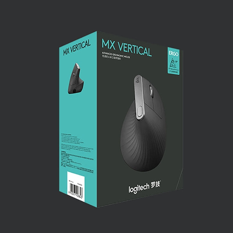 Logitech MX Vertical 4000DPI USB-C / Type-C + Unifying + Bluetooth Three-mode Ergonomic Wireless Vertical Optical Mouse (Black) - free shipping - PMC Jewellery - Order now!