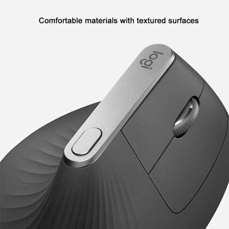 Logitech MX Vertical 4000DPI USB-C / Type-C + Unifying + Bluetooth Three-mode Ergonomic Wireless Vertical Optical Mouse (Black) - free shipping - PMC Jewellery - Order now!