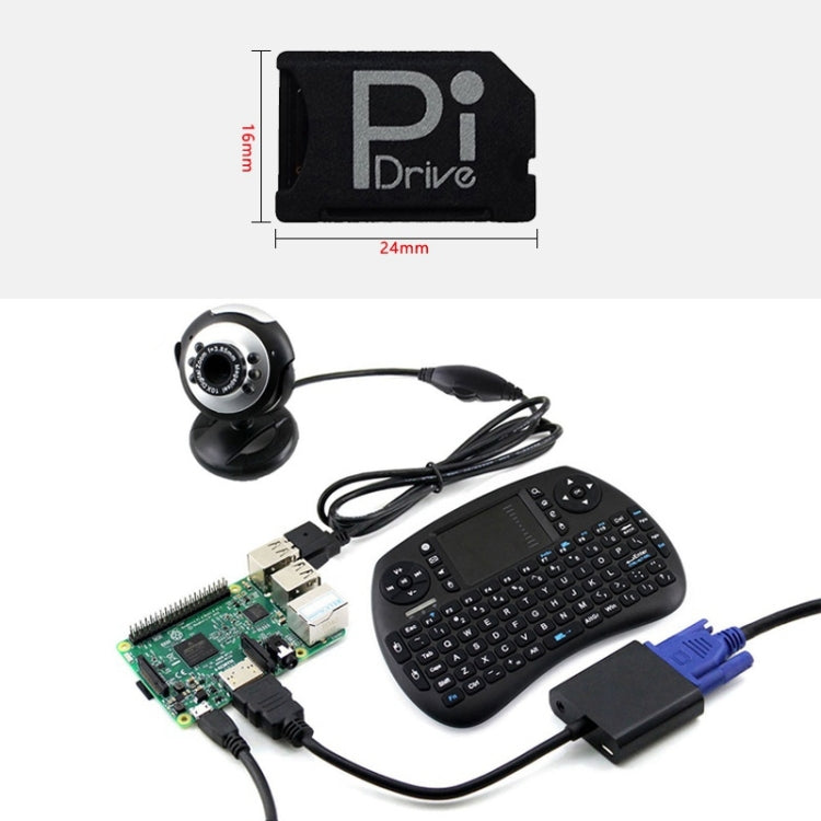 BASEQI Raspberry Pi Development Board Hidden TF to SD Card Case - free shipping - PMC Jewellery - Order now!