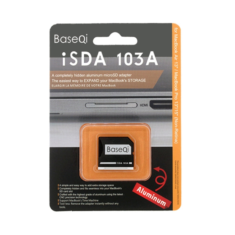 BASEQI Hidden Aluminum Alloy SD Card Case for Macbook Pro (Mid-2012) (not Retina) Laptops - Card Case by PMC Jewellery | Online Shopping South Africa | PMC Jewellery | Buy Now Pay Later Mobicred