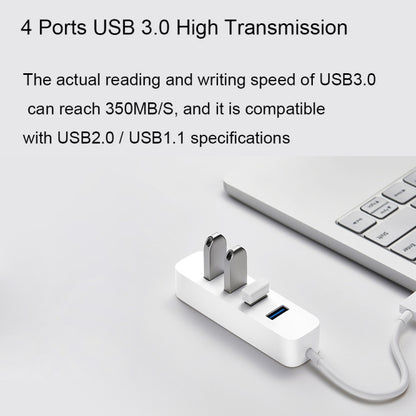 Original Xiaomi 4 Ports USB3.0 Hub with Stand-by Power Supply Interface USB Hub Extender Extension Connector Adapter(White) - Lan Cable and Tools by Xiaomi | Online Shopping South Africa | PMC Jewellery | Buy Now Pay Later Mobicred