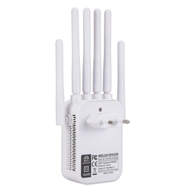 SM-011 Six-antenna 1200M Repeater WiFi Wireless Router (EU Plug) - Wireless Routers by PMC TechLife | Online Shopping South Africa | PMC TechLife | Buy Now Pay Later Mobicred