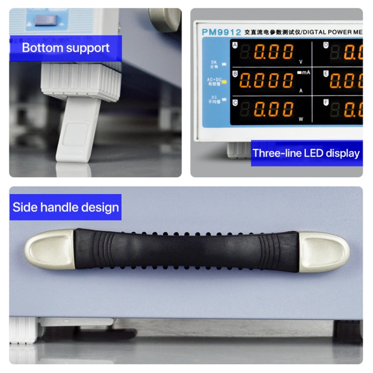 DCUU PM9912 Intelligent Electrical Parameters Measuring Instrument(EU Plug) - Current & Voltage Tester by PMC TechLife | Online Shopping South Africa | PMC TechLife | Buy Now Pay Later Mobicred