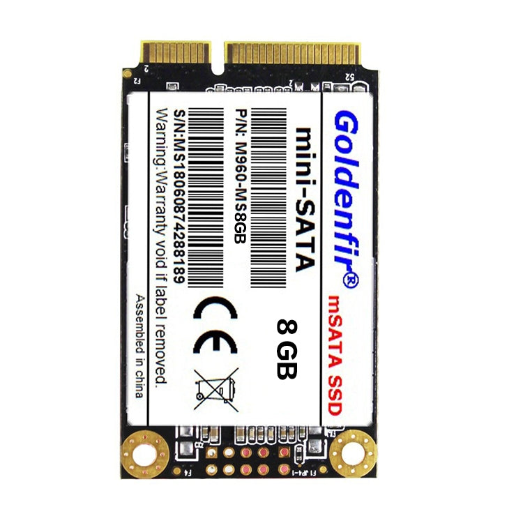 Goldenfir 1.8 inch Mini SATA Solid State Drive, Flash Architecture: TLC, Capacity: 8GB - External Solid State Drives by Goldenfir | Online Shopping South Africa | PMC Jewellery | Buy Now Pay Later Mobicred