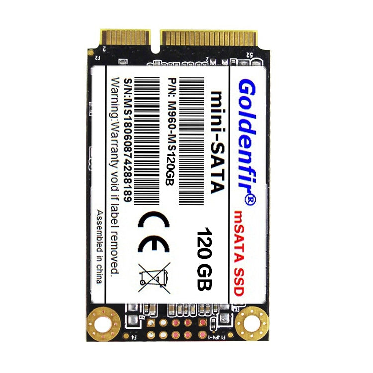 Goldenfir 1.8 inch Mini SATA Solid State Drive, Flash Architecture: TLC, Capacity: 120GB - External Solid State Drives by Goldenfir | Online Shopping South Africa | PMC Jewellery | Buy Now Pay Later Mobicred