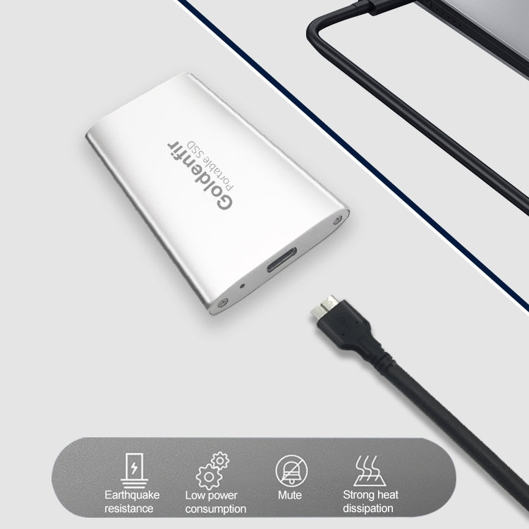 Goldenfir NGFF to Micro USB 3.0 Portable Solid State Drive, Capacity: 240GB(Silver) - External Solid State Drives by Goldenfir | Online Shopping South Africa | PMC Jewellery | Buy Now Pay Later Mobicred