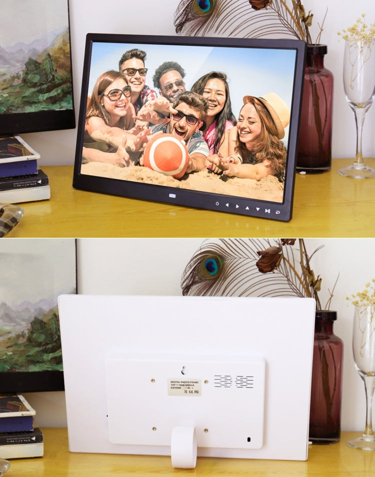 15.0 inch LED Display Digital Photo Frame with Holder / Remote Control, Allwinner, Support USB / SD Card Input / OTG(Black) - 11-15 inch by PMC TechLife | Online Shopping South Africa | PMC TechLife | Buy Now Pay Later Mobicred