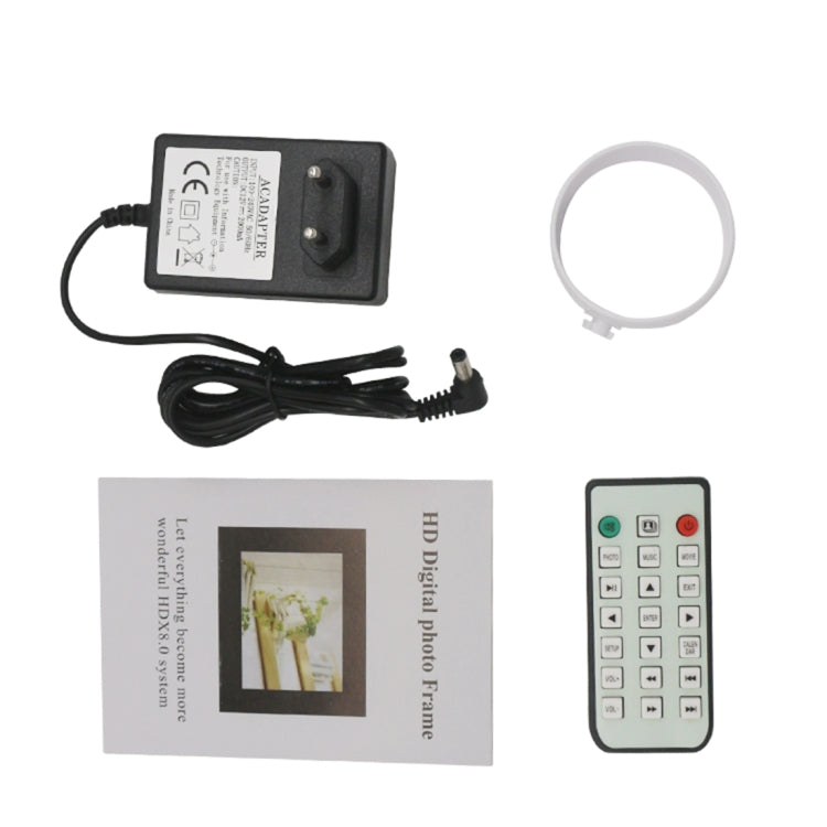 17.0 inch LED Display Digital Photo Frame with Holder / Remote Control, Allwinner Technology, Support USB / SD Card Input / OTG, US/EU/UK Plug(White) - 15 inch Above by PMC TechLife | Online Shopping South Africa | PMC TechLife | Buy Now Pay Later Mobicred