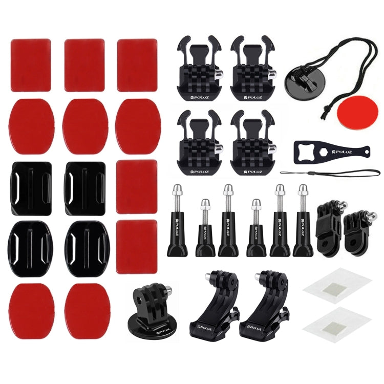 PULUZ 45 in 1 Accessories Ultimate Combo Kits (Chest Strap + Suction Cup Mount + 3-Way Pivot Arms + J-Hook Buckle + Wrist Strap + Helmet Strap + Surface Mounts + Tripod Adapter + Storage Bag + Handleb ... ce Pro, DJI Osmo Action 4 and Other Action Cameras -  by PULUZ | Online Shopping South Africa | PMC Jewellery | Buy Now Pay Later Mobicred