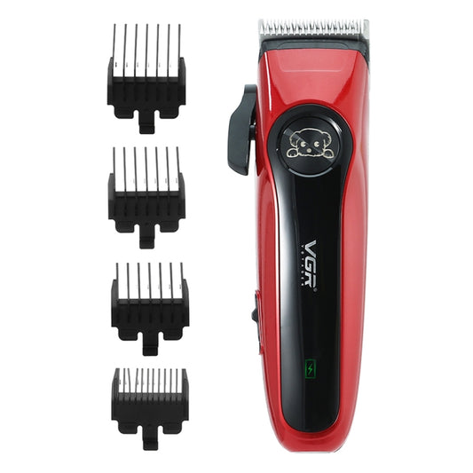 VGR V-202 Pet Barber Electric Hair Clipper (Red) - Electric Clipper by VGR | Online Shopping South Africa | PMC Jewellery | Buy Now Pay Later Mobicred