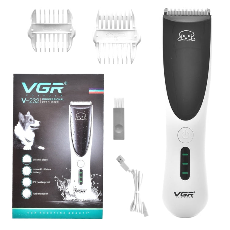 VGR V-232 Pet Barber Electric Hair Clipper (White) - Electric Clipper by VGR | Online Shopping South Africa | PMC TechLife | Buy Now Pay Later Mobicred