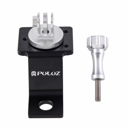 PULUZ Aluminum Alloy Motorcycle Fixed Holder Mount with Tripod Adapter & Screw for GoPro Hero12 Black / Hero11 /10 /9 /8 /7 /6 /5, Insta360 Ace / Ace Pro, DJI Osmo Action 4 and Other Action Cameras(Silver) - Holder by PULUZ | Online Shopping South Africa | PMC Jewellery | Buy Now Pay Later Mobicred