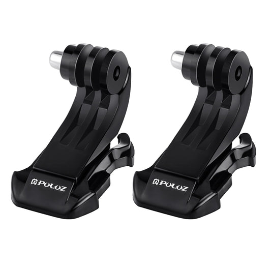 2 PCS PULUZ Black Vertical Surface J-Hook Buckle Mount Set for PULUZ Action Sports Cameras Jaws Flex Clamp Mount for GoPro Hero12 Black / Hero11 /10 /9 /8 /7 /6 /5, Insta360 Ace / Ace Pro, DJI Osmo Action 4 and Other Action Cameras(Black) - Connection Mount by PULUZ | Online Shopping South Africa | PMC Jewellery | Buy Now Pay Later Mobicred